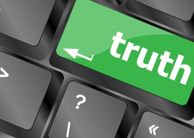 Truth Key On Keyboard - Business Concept Truth Key On Keyboard - Business Concept